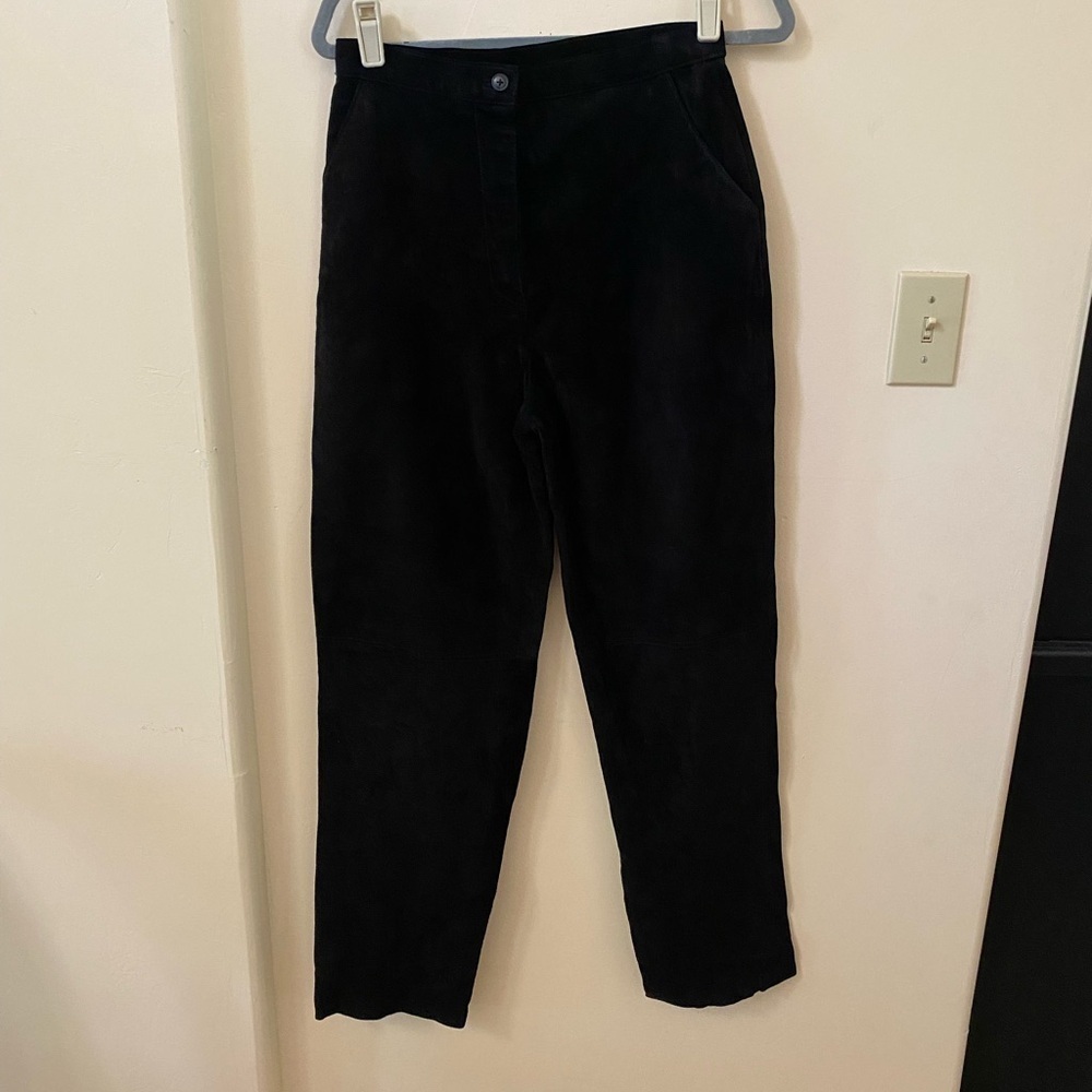 ALFANI WOMENS LEATHER VINTAGE PANTS SIZE 8 - Picture 3 of 8